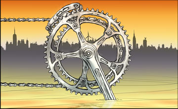 The Bikes of New York, by Cheeseburger Brown