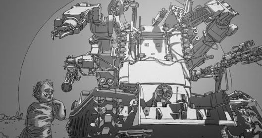 Babysitter, a short story by Cheeseburger Brown; illustration by Matthew Hemming