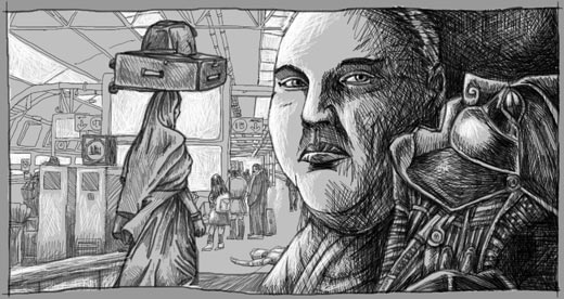 Copy Error, a short story by Cheeseburger Brown; illustration by Matthew Hemming