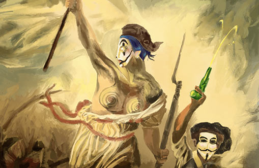 Phoneless, a short story by Chester Burton Cheeseburger Brown; illustration by Matthew Hemming