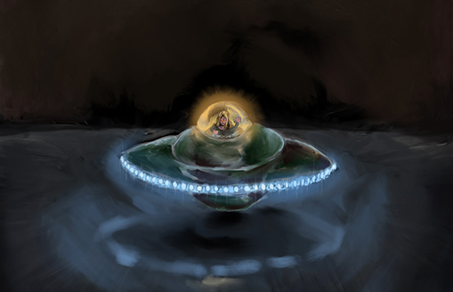 Pica, a short story by Chester Burton Cheeseburger Brown; illustration by Matthew Hemming