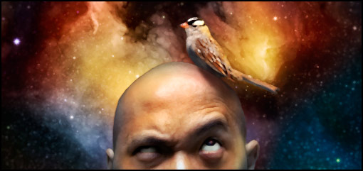 Simon of Space, an original novel by Cheeseburger Brown, photo-illustration by Matthew Hemming