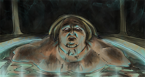 Surrogate, a short story by Chester Burton Cheeseburger Brown; illustration by Matthew Hemming