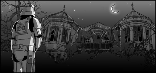 The Barrington House, a short story by Cheeseburger Brown, illustration by Matthew Hemming