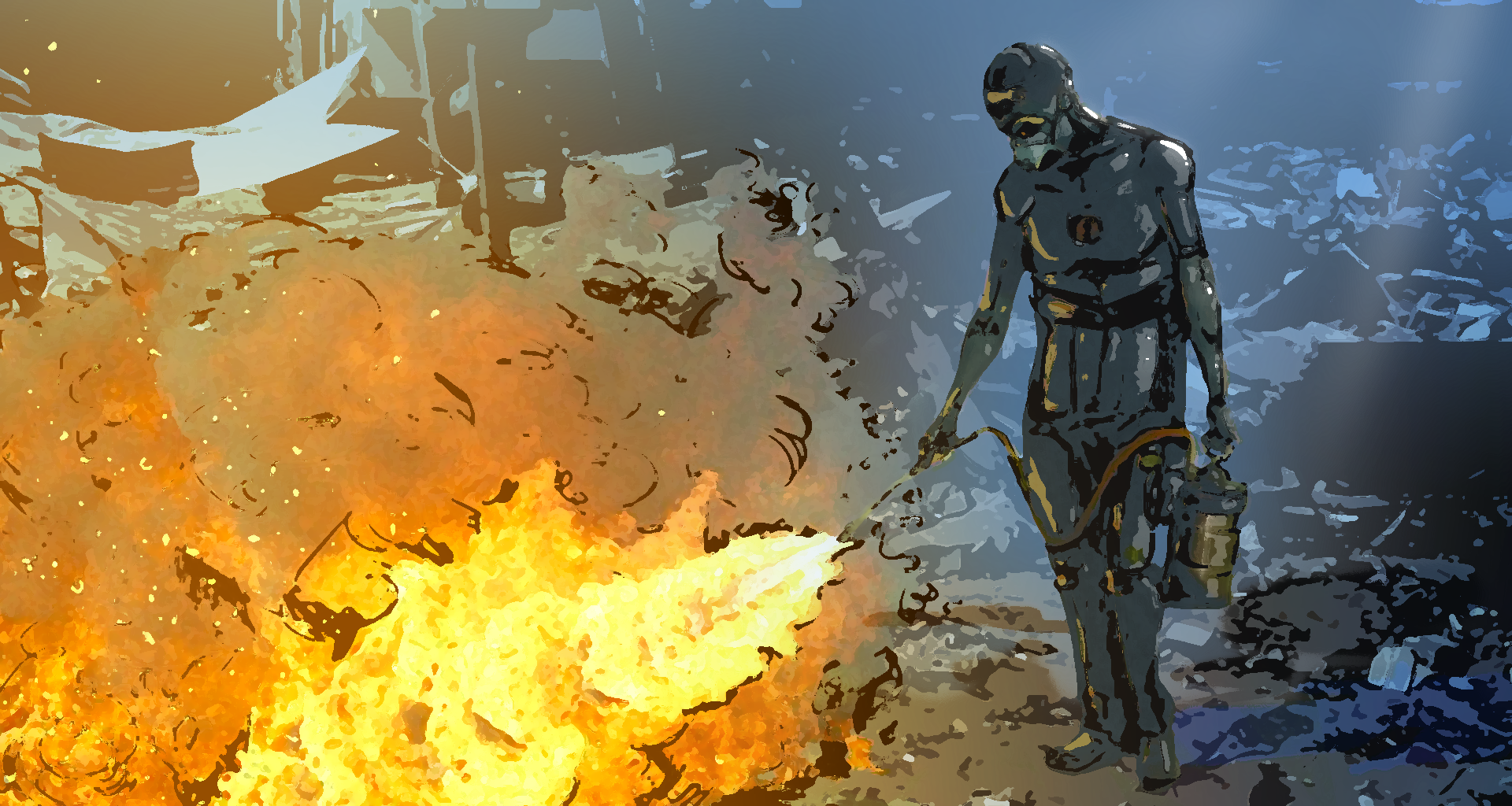 The Infestation, a short story by Chester Burton Cheeseburger Brown; illustration by Matthew Hemming