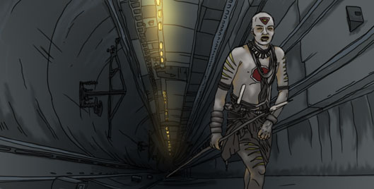 The Seventh Rule, a short story by Cheeseburger Brown; illustration by Matthew Hemming