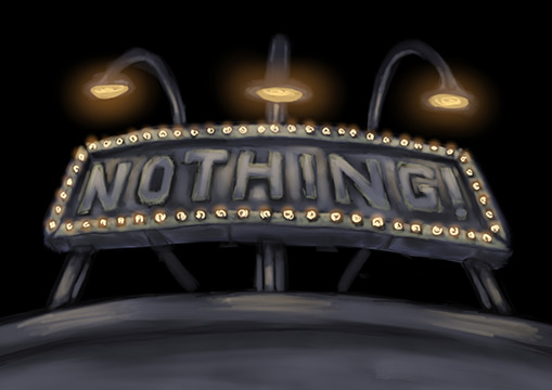 The Vestal Bordello, a short story by Chester Burton Cheeseburger Brown; illustration by Matthew Hemming