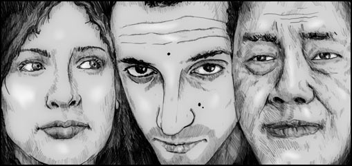 Three Face Flip, a short story by Cheeseburger Brown, illustration by Matthew Hemming