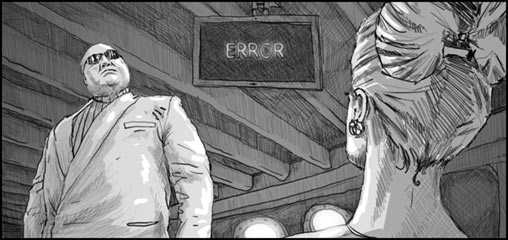 Two Moments of Invention, a scifi short story by Cheeseburger Brown, illustration by Matthew Hemming