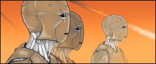 Weird Flotsam, a science-fiction short story by Cheeseburger Brown, illustration by Matthew Hemming